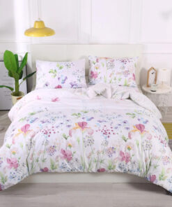 Floral Bedding Set Classic Modern Duvet Cover And Pillowcase Concise Style Bedding