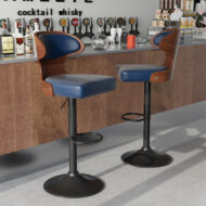 Modern Upholstered Bar Stool - Stylish & Comfortable Bar Chair for Kitchen & Dining 