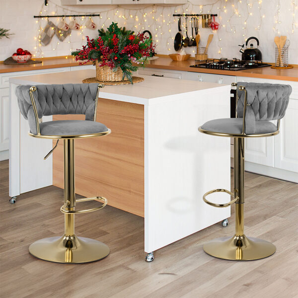 Modern Upholstered Bar Stool - Stylish & Comfortable Bar Chair for Kitchen & Dining 