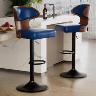 Modern Upholstered Bar Stool - Stylish & Comfortable Bar Chair for Kitchen & Dining 