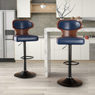 Modern Upholstered Bar Stool - Stylish & Comfortable Bar Chair for Kitchen & Dining 